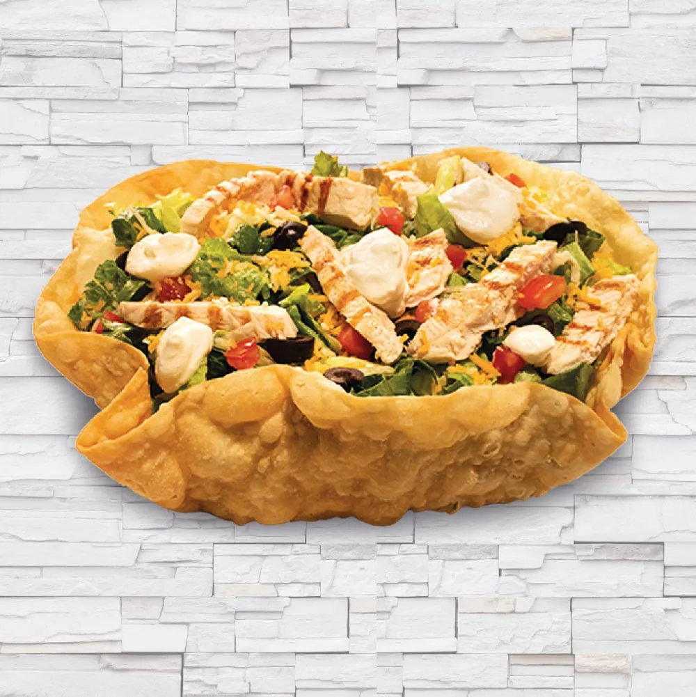 Taco salad bowl